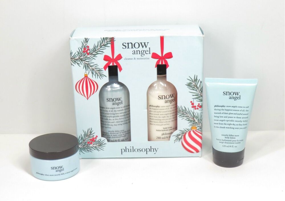 Philosophy Snow Angel 4pc Lot Glazed Body Souffle Cream Lotion